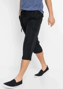 Online Mikrofaser 3/4-Hose mit Komfortschnitt, Regular Fit Herren Hosen|Basics