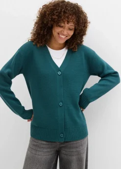 New Milano Rib-Feinstrickjacke Damen Pullover & Strickjacken|Basics