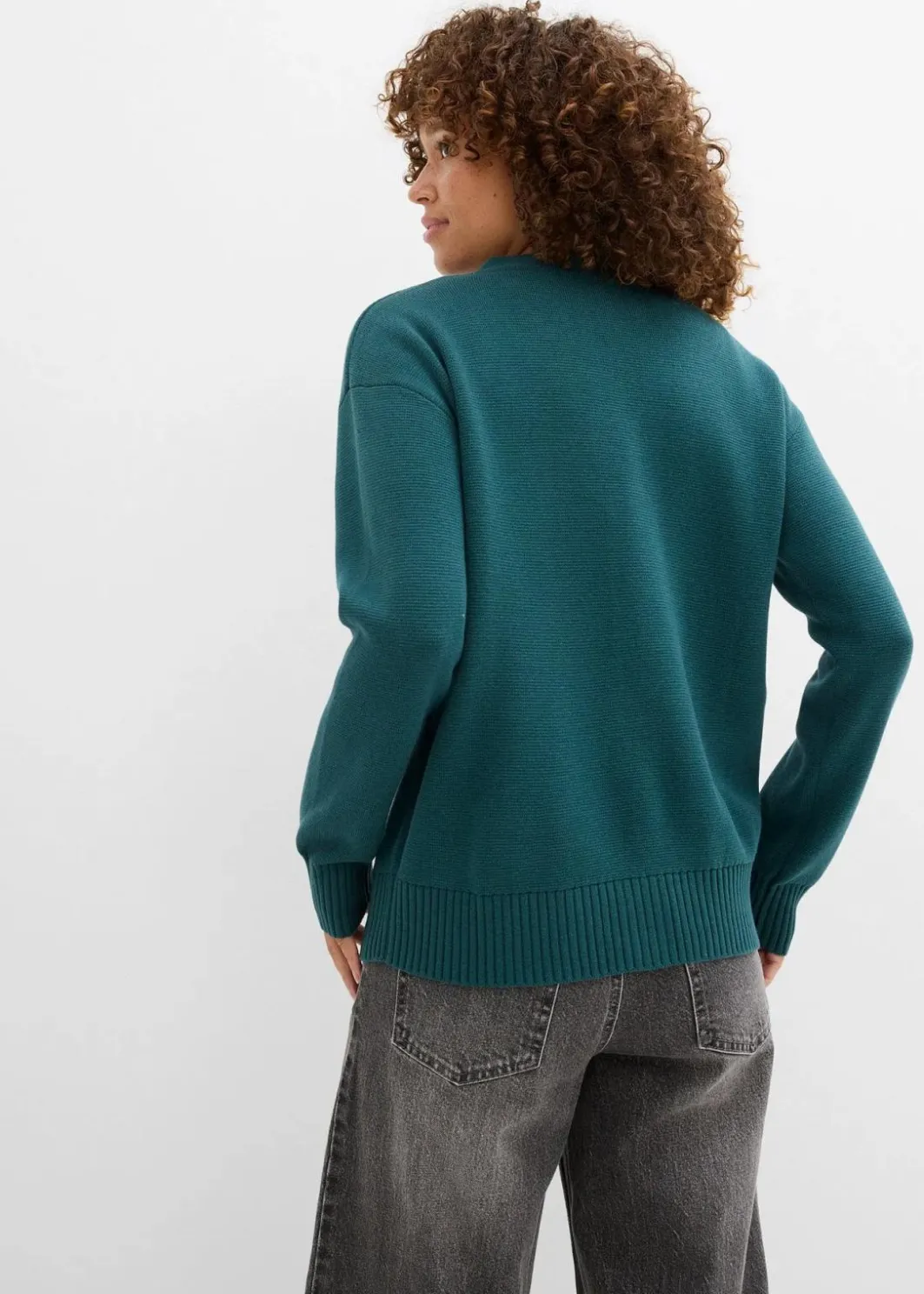 New Milano Rib-Feinstrickjacke Damen Pullover & Strickjacken|Basics