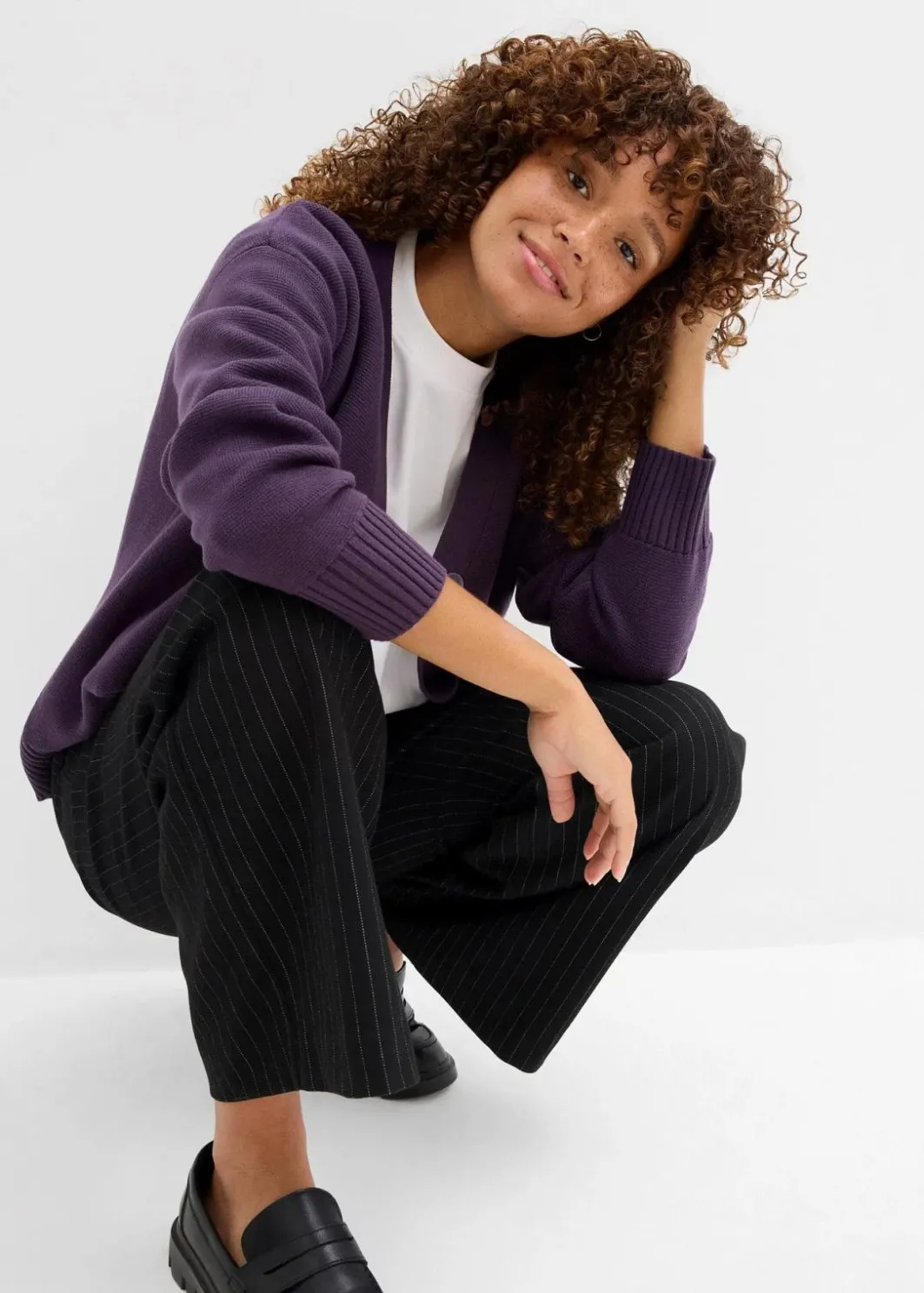 Hot Milano Rib-Feinstrickjacke Damen Bekleidung·Umstandsmode|Strickmode