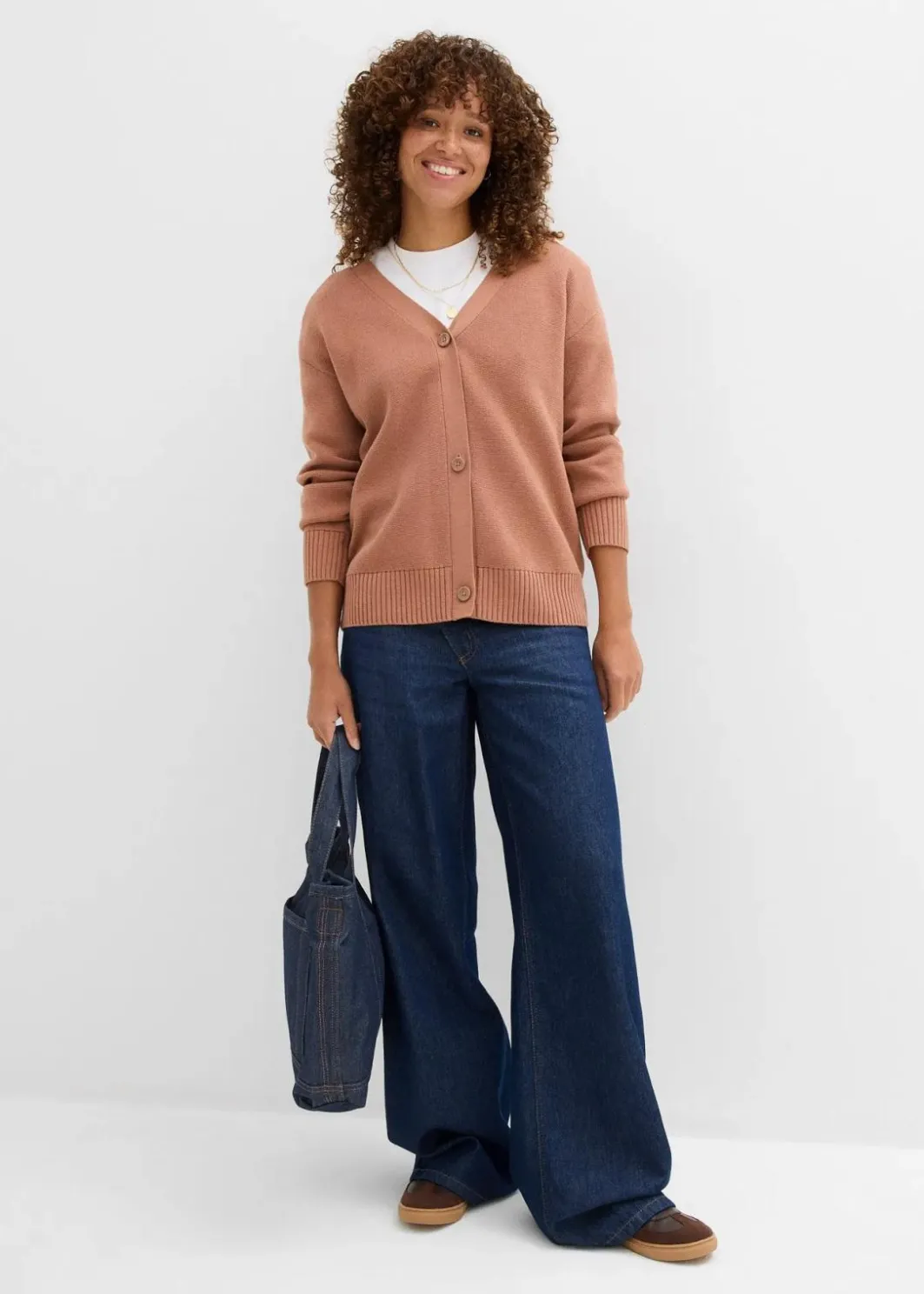Damen bonprix Bekleidung·Umstandsmode|Strickmode|Milano Rib-Feinstrickjacke