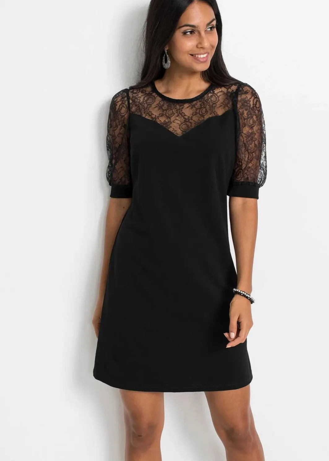 Damen bonprix Kleider|Bekleidung·Pullover & Strickjacken|Minikleid