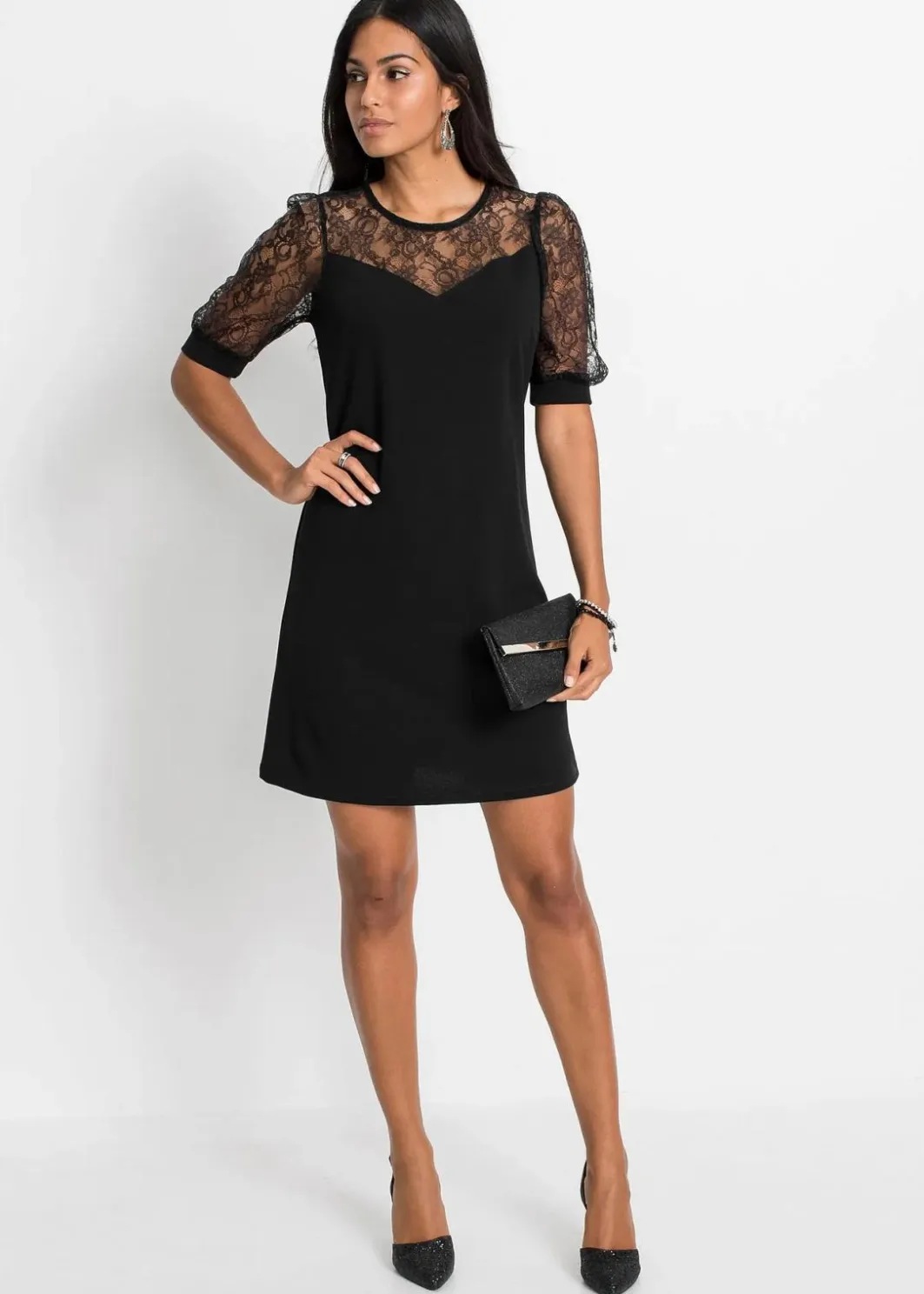 Damen bonprix Kleider|Bekleidung·Pullover & Strickjacken|Minikleid