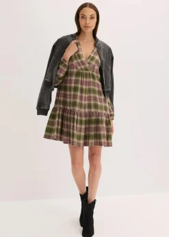 Damen bonprix Bekleidung·Pullover & Strickjacken|Kleider|Minikleid aus Baumwoll-Mix
