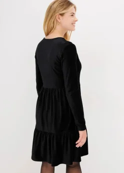 Minikleid aus elastischen Samt Damen Kleider|Bekleidung·Pullover & Strickjacken