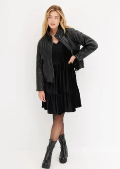 Minikleid aus elastischen Samt Damen Kleider|Bekleidung·Pullover & Strickjacken