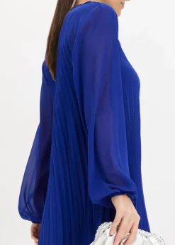 Damen bonprix Bekleidung·Pullover & Strickjacken|Festliche Mode|Minikleid aus feinem Chiffon mit Plisseé