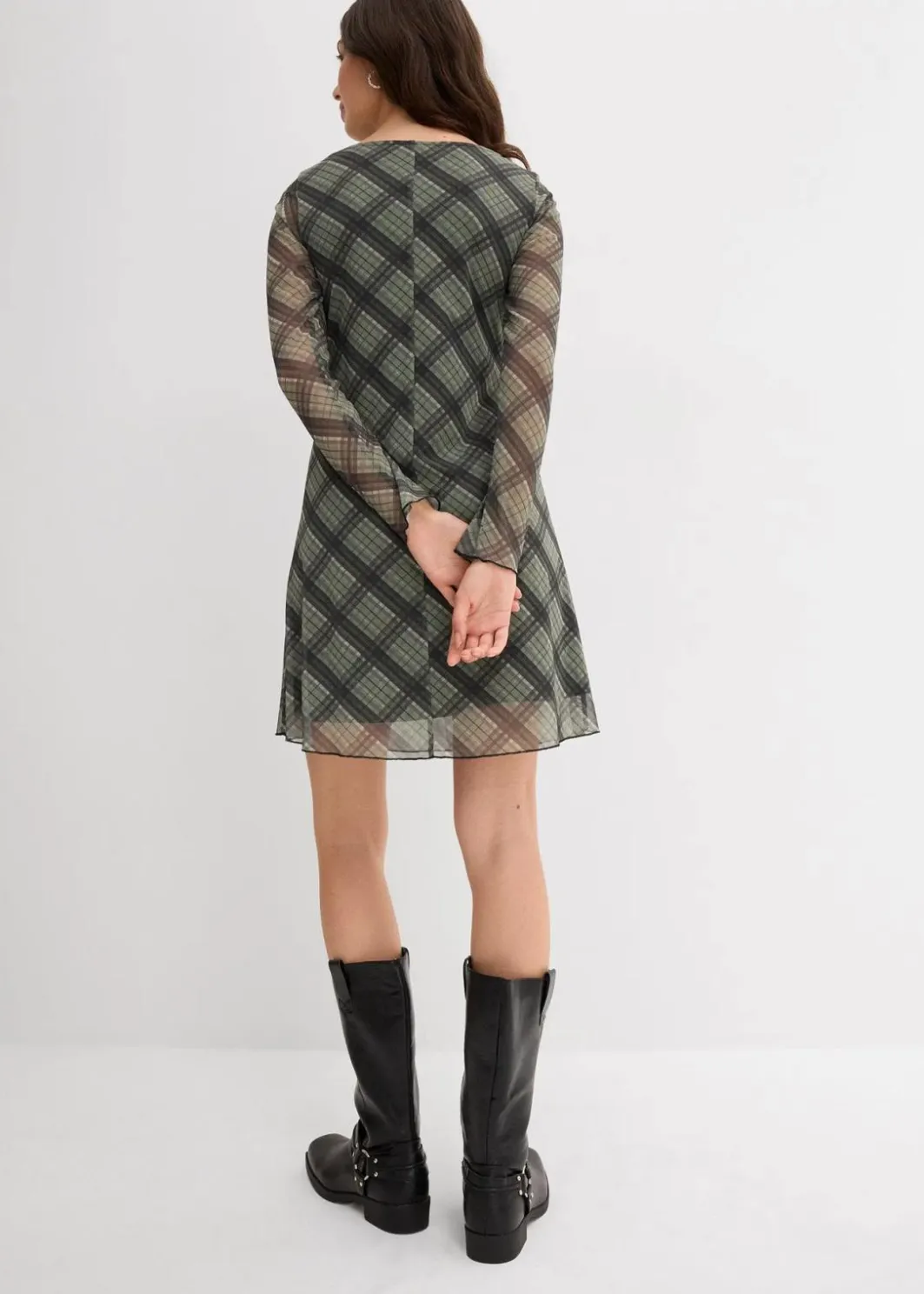 Best Minikleid aus feinem Mesh Damen Kleider