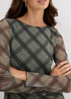 Best Minikleid aus feinem Mesh Damen Kleider