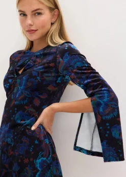 Online Minikleid aus fließendem Samt Damen Bekleidung·Pullover & Strickjacken