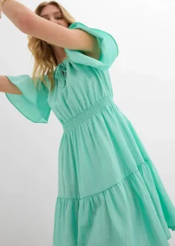 Hot Minikleid aus fließendem Viskose-Mix Damen Bekleidung·Pullover & Strickjacken|Kleider
