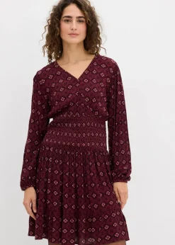 Damen bonprix Kleider|Nachhaltigere Materialien|Minikleid aus fließender Viskose