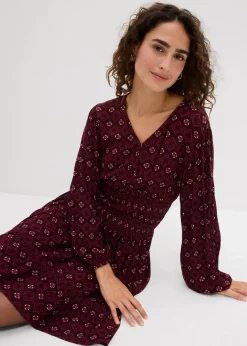 Damen bonprix Kleider|Nachhaltigere Materialien|Minikleid aus fließender Viskose