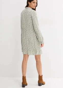 Online Minikleid aus fließender Viskose Damen Bekleidung·Pullover & Strickjacken|Kleider