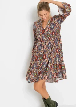 Clearance Minikleid aus fließender Viskose Damen Bekleidung·Pullover & Strickjacken|Kleider