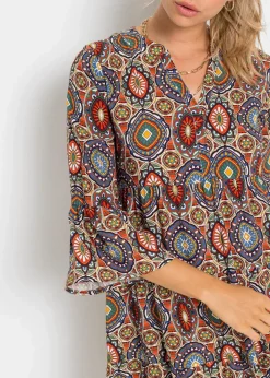 Clearance Minikleid aus fließender Viskose Damen Bekleidung·Pullover & Strickjacken|Kleider