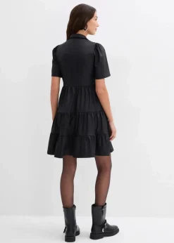 Damen bonprix Bekleidung·Pullover & Strickjacken|Kleider|Minikleid aus glänzendem Material