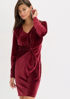 Damen bonprix Bekleidung·Pullover & Strickjacken|Festliche Mode|Minikleid aus glänzendem Samt
