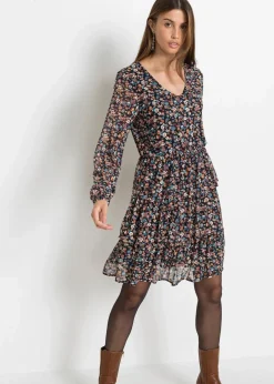 Damen bonprix Bekleidung·Pullover & Strickjacken|Kleider|Minikleid aus Mesh