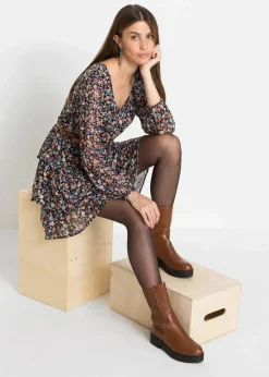 Damen bonprix Bekleidung·Pullover & Strickjacken|Kleider|Minikleid aus Mesh