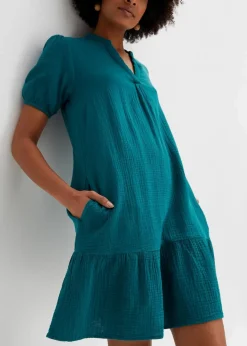 New Minikleid aus Musselin Damen Kleider|Bekleidung·Pullover & Strickjacken