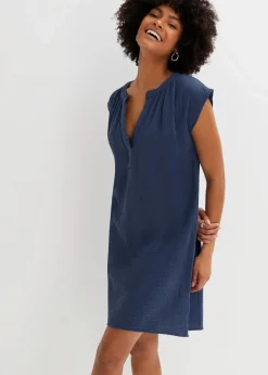 Damen bonprix Bekleidung·Pullover & Strickjacken|Kleider|Minikleid aus reiner Baumwolle