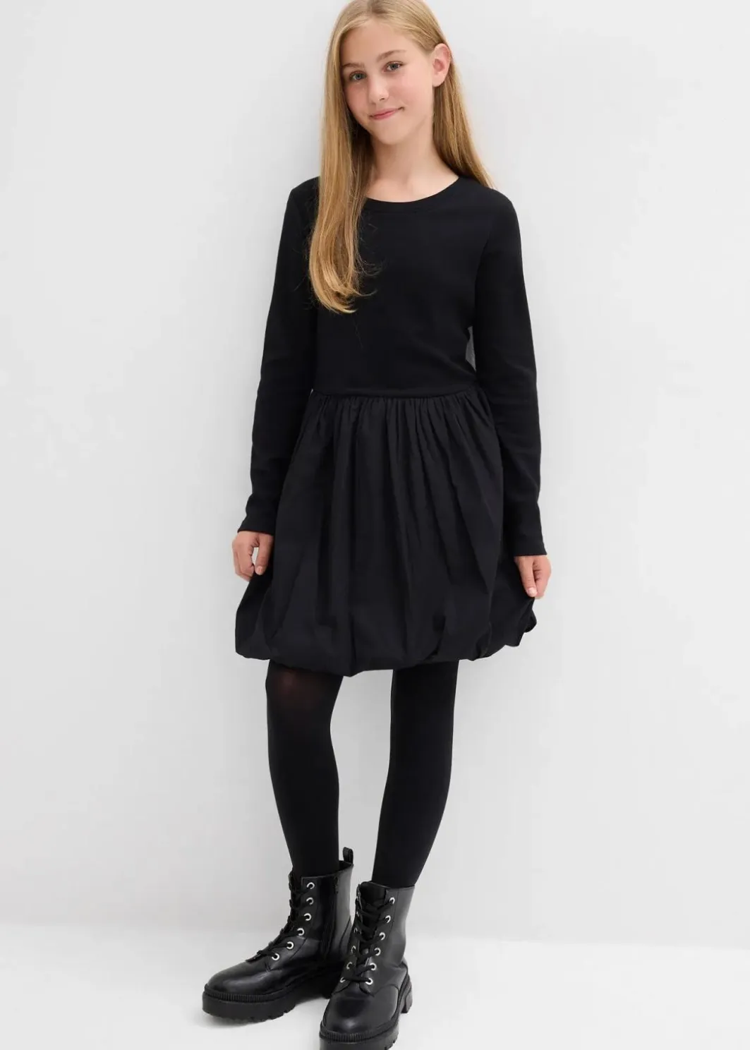 Kinder bonprix Mädchen 9-16 Jahre·Kleider & Jumpsuits|Mädchen 2-8 Jahre·Nachhaltigere Materialien|Minikleid aus reiner Bio-Baumwolle