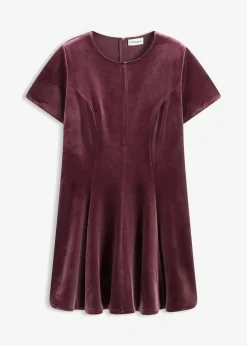 Damen bonprix Kleider|Bekleidung·Pullover & Strickjacken|Minikleid aus softem Samt