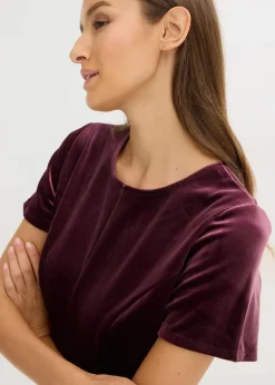 Damen bonprix Kleider|Bekleidung·Pullover & Strickjacken|Minikleid aus softem Samt