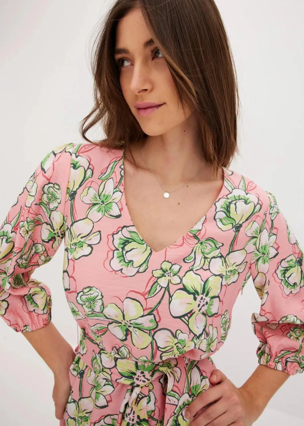 Online Minikleid aus softem Viskose-Mix Damen Kleider|Bekleidung·Pullover & Strickjacken