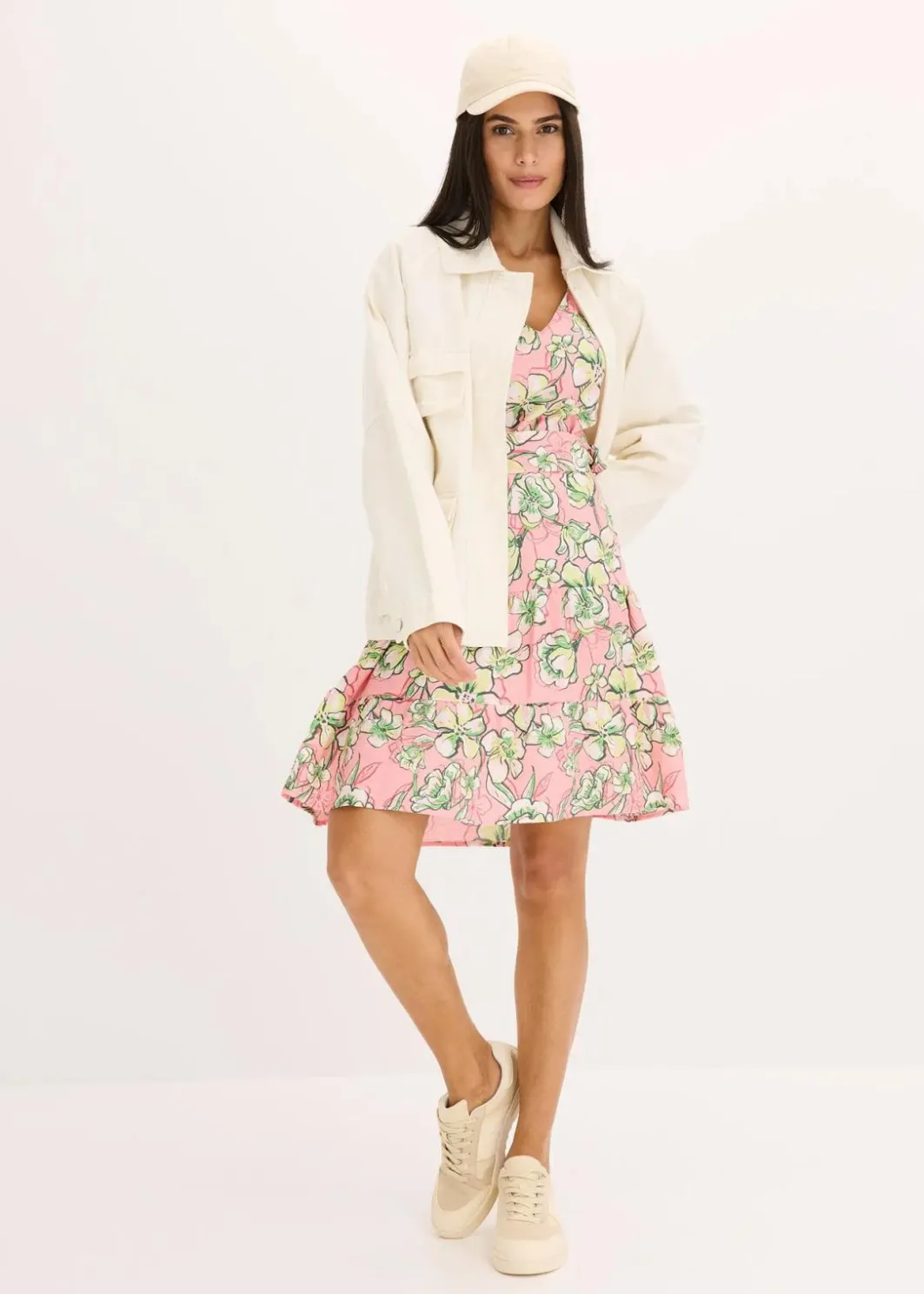 Online Minikleid aus softem Viskose-Mix Damen Kleider|Bekleidung·Pullover & Strickjacken