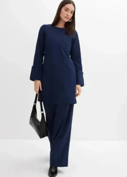 Damen bonprix Kleider|Minikleid aus strukturiertem Material