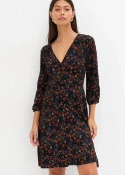 Online Minikleid aus Viskose-Mix Damen Kleider|Bekleidung·Pullover & Strickjacken