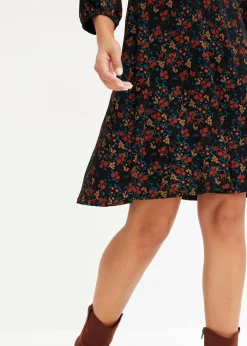 Online Minikleid aus Viskose-Mix Damen Kleider|Bekleidung·Pullover & Strickjacken