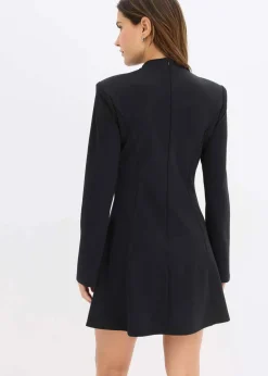 Damen bonprix Nachhaltigere Materialien|Kleider|Minikleid in A-Linie und Trompetenärmeln