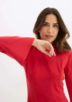 Online Minikleid in A-Linie und Trompetenärmeln Damen Kleider|Nachhaltigere Materialien