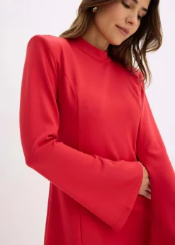 Online Minikleid in A-Linie und Trompetenärmeln Damen Kleider|Nachhaltigere Materialien
