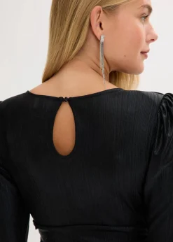 New Minikleid mit Glitzer Damen Bekleidung·Pullover & Strickjacken|Kleider