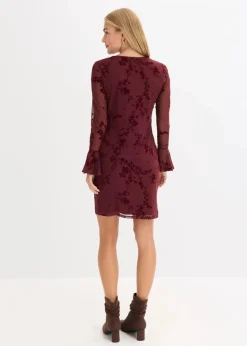 Minikleid mit Mesh Damen Kleider|Bekleidung·Pullover & Strickjacken