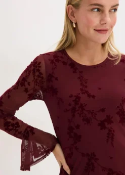 Minikleid mit Mesh Damen Kleider|Bekleidung·Pullover & Strickjacken