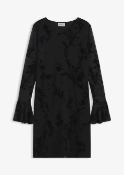 Outlet Minikleid mit Mesh Damen Bekleidung·Pullover & Strickjacken|Kleider
