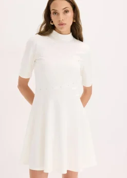 Sale Minikleid mit Nieten Damen Bekleidung·Pullover & Strickjacken|Kleider