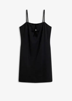 Damen bonprix Kleider|Minikleid mit Samtschleifen
