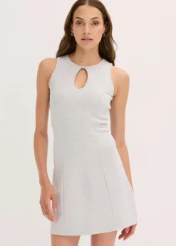 New Minikleid mit Schmuck-Knopf Damen Kleider