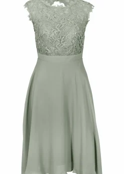 Damen bonprix Kleider|Festliche Mode|Minikleid mit Spitze