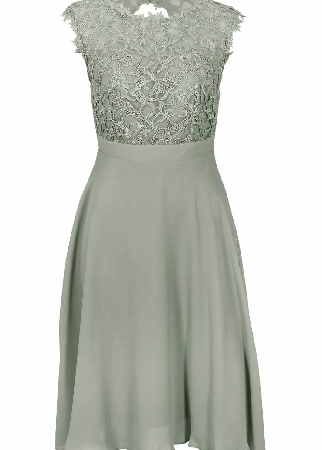 Damen bonprix Kleider|Festliche Mode|Minikleid mit Spitze