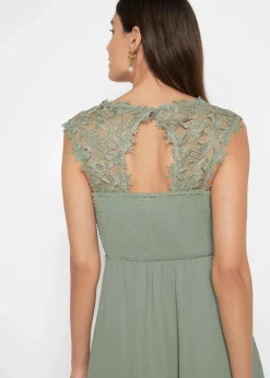 Damen bonprix Kleider|Festliche Mode|Minikleid mit Spitze