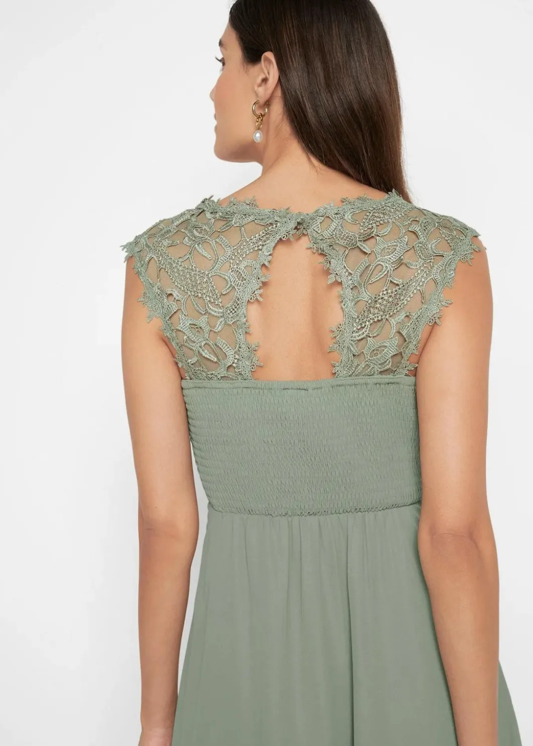 Damen bonprix Kleider|Festliche Mode|Minikleid mit Spitze