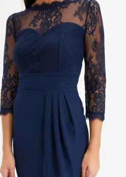 Damen bonprix Festliche Mode|Kleider|Minikleid mit Spitze