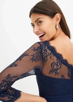 Damen bonprix Festliche Mode|Kleider|Minikleid mit Spitze